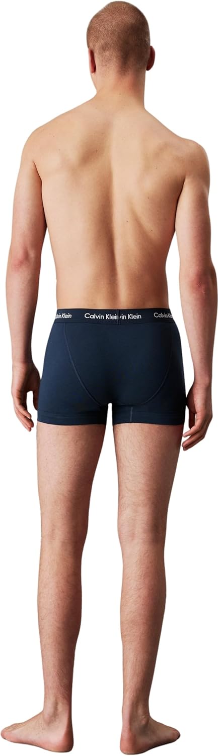 Calvin Klein Herren Trunk 3pk 0000u2662g Trunk (3er Pack) S Multi (Blk, Diamond Logo_gr Heath, N Sto
