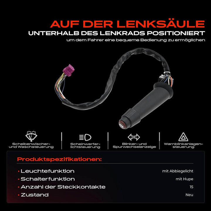 Kombischalter Lenkstockschalter für Vario 667 668 670 Transporter 1996-2013 85450124