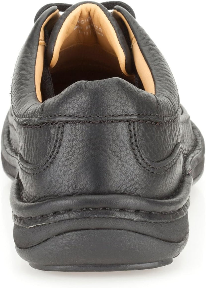 Clarks Herren Nature Three Derby 39.5 EU Black Leather, 39.5 EU Black Leather