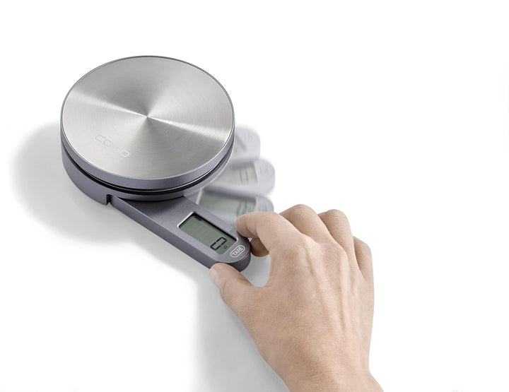 CASO Kitchen EcoMate - Design Küchenwaage, batterielose Nutzung durch kinetische Energie, Testsieger