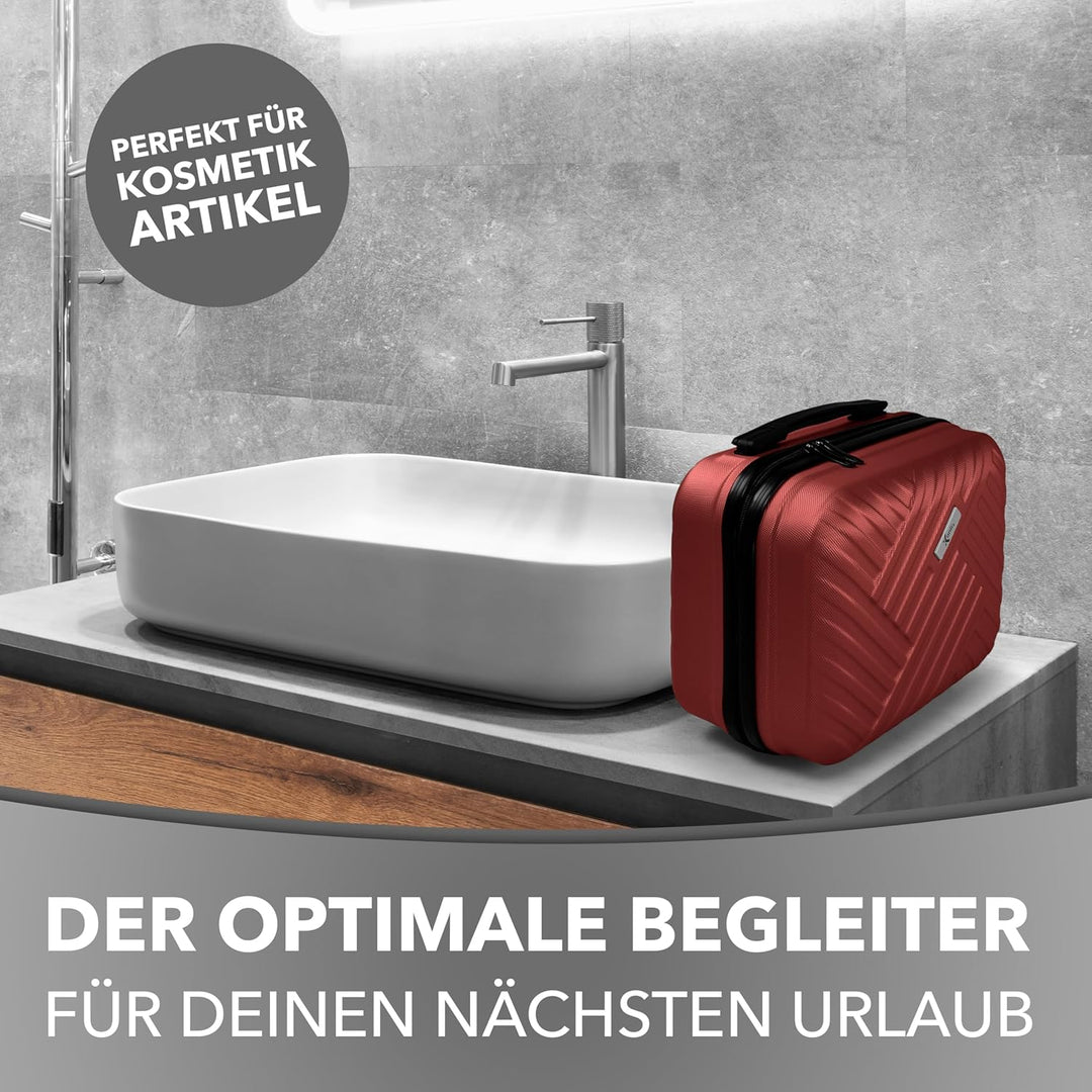 Xonic® Design Kosmetikkoffer aus ABS Hartschale – Robustes Beautycase als Handgepäck - Kosmetiktasch