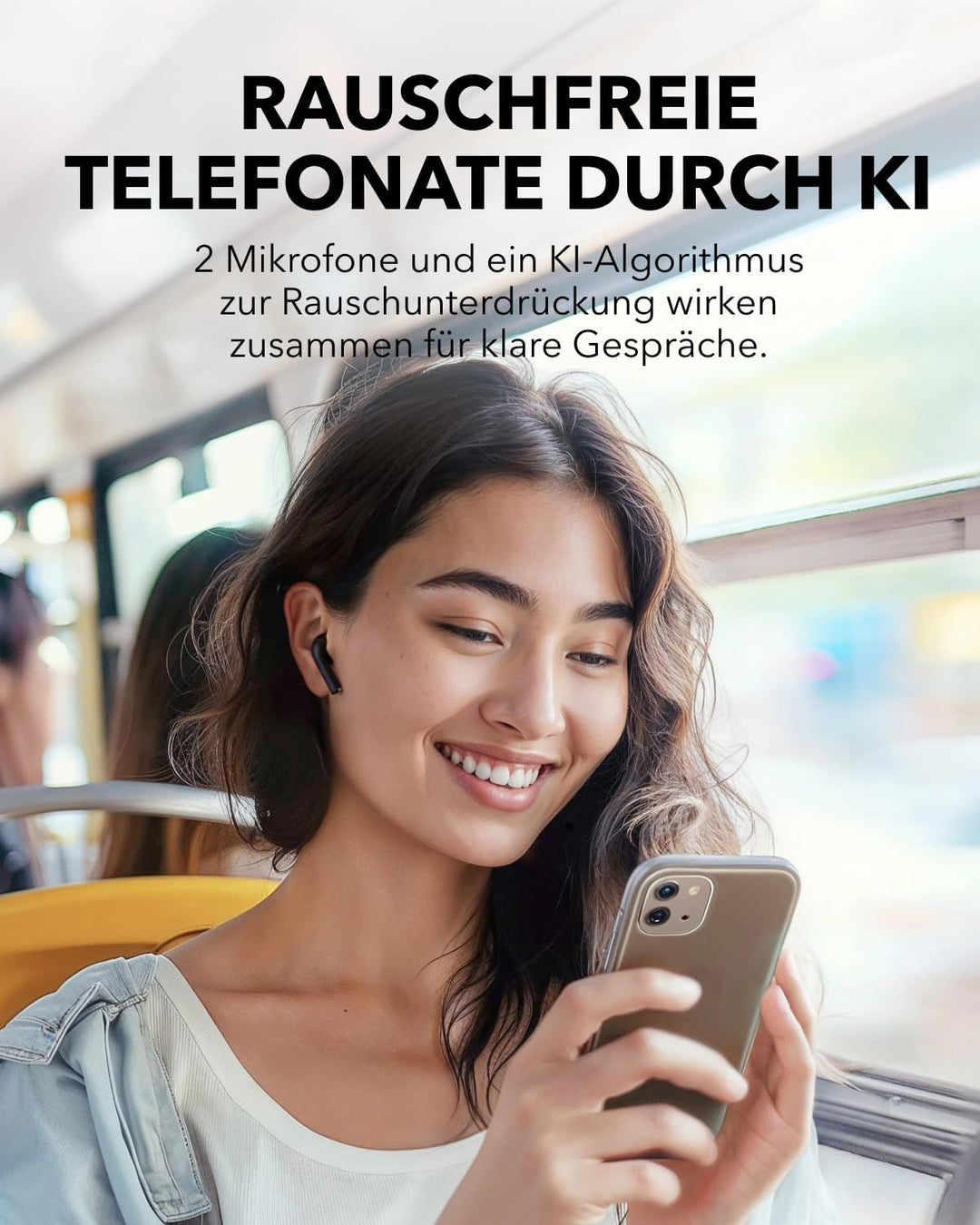 soundcore K20i von Anker, Semi-In-Ear Earbuds, Bluetooth Wireless, 36h Spielzeit, Schnell-Laden, kla