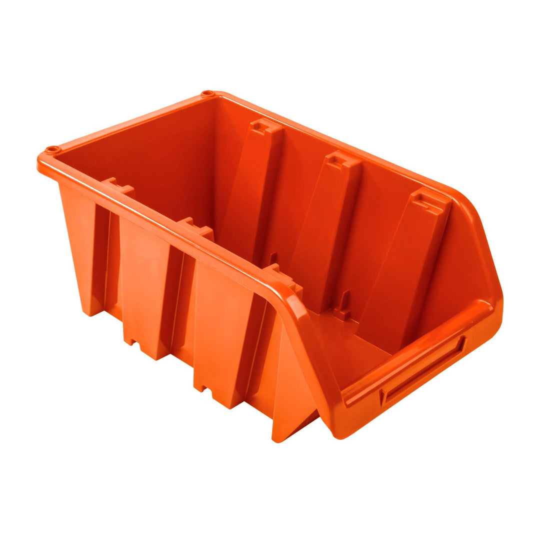 20x Stapelbox 230 x 120 x 160 mm – Stapelboxen Set - Sichtbox Sichtlagerboxen Lagerbox, Orange