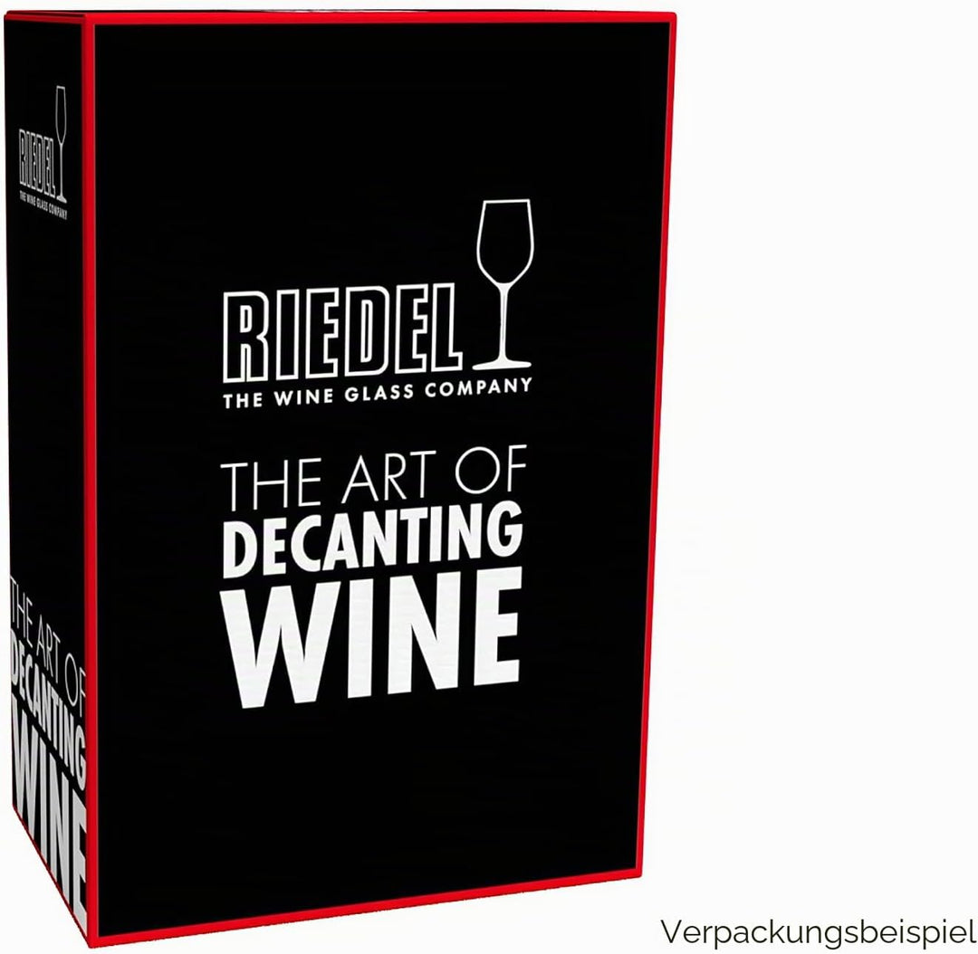 Riedel - Decanter - Dekanter - Weindekanter - Curly Fatto A Mano Black/White/Black Optic - Kristallg