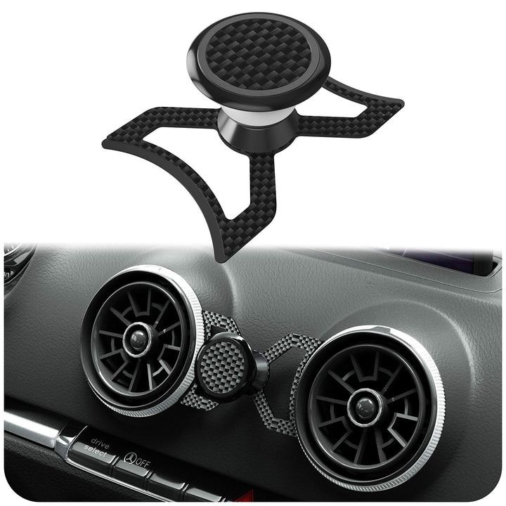 magnetische Handyhalterung kompatibel mit Audi A3/S3/RS3 aus echter Carbonfaser | Universelle Halter