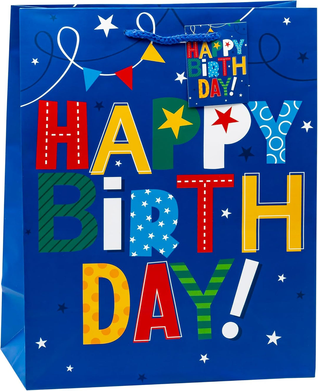 TSI Geschenktüten HAPPY BIRTHDAY, 12er Packung, Grösse: Gross (HxBxT 32 x 26 x 13,5 cm), Art. Nr. 83