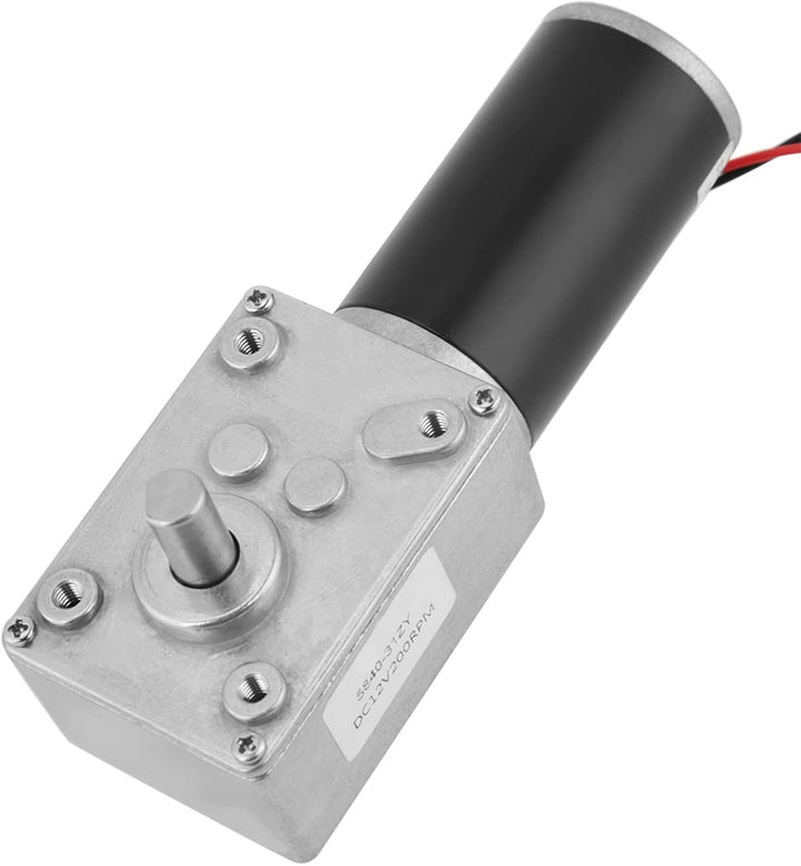 FTVOGUE 12V 200RPM 5840-31ZY Getriebemotor selbstsichernder Permanentmagnet DC Turbo Worm Reduktion