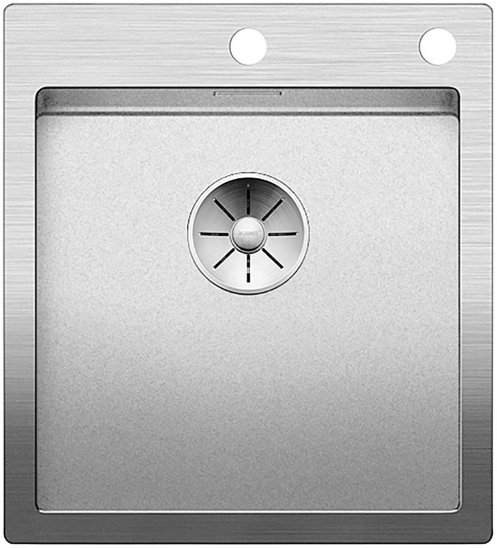 BLANCO CLARON 400-IF/A Durinox | Edelstahl | Einbauart: Einbau von Oben &amp; Flächenbündig | mit Ablauf