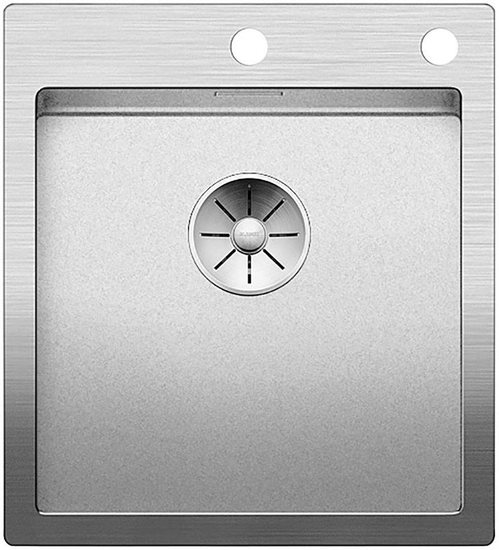 BLANCO CLARON 400-IF/A Durinox | Edelstahl | Einbauart: Einbau von Oben &amp; Flächenbündig | mit Ablauf