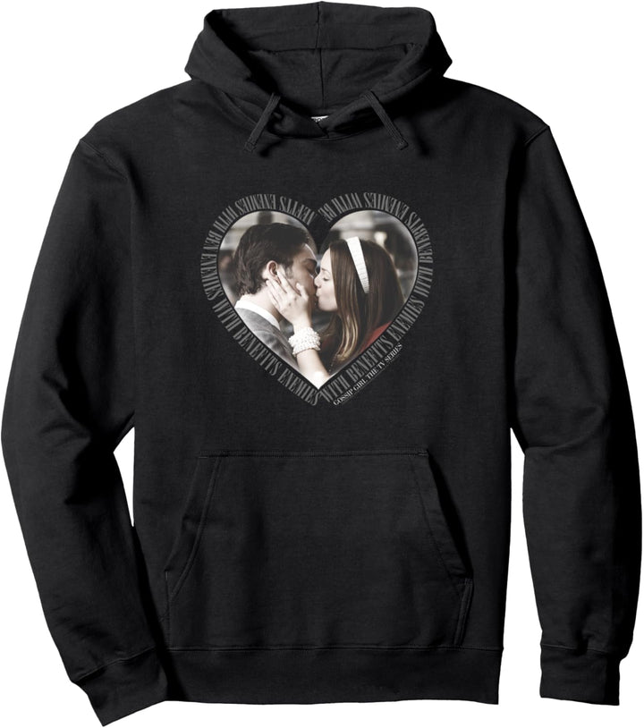 Gossip Girl Chuck & Blair Heart Pullover Hoodie