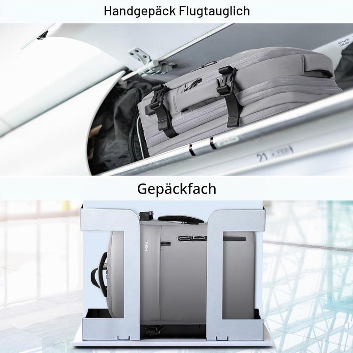 HOMIEE Handgepäck Reiserucksack, Supergross Laptop Rucksack Erweiterbar Diebstahlsicher Wasserabweis