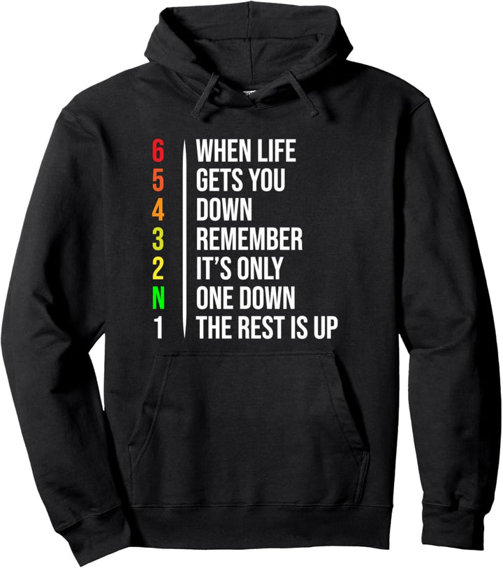 Motorbike Motorcycle Gears When Life Gets You Down Pullover Hoodie