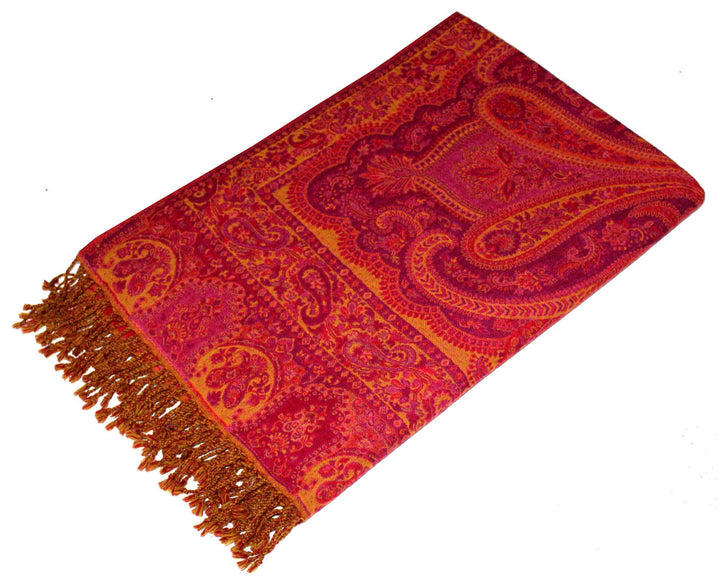 Lorenzo Cana Luxus Wolldecke Jacquard gewebt aus feinster Wolle vom Merino - Lamm Paisley Wohndecke