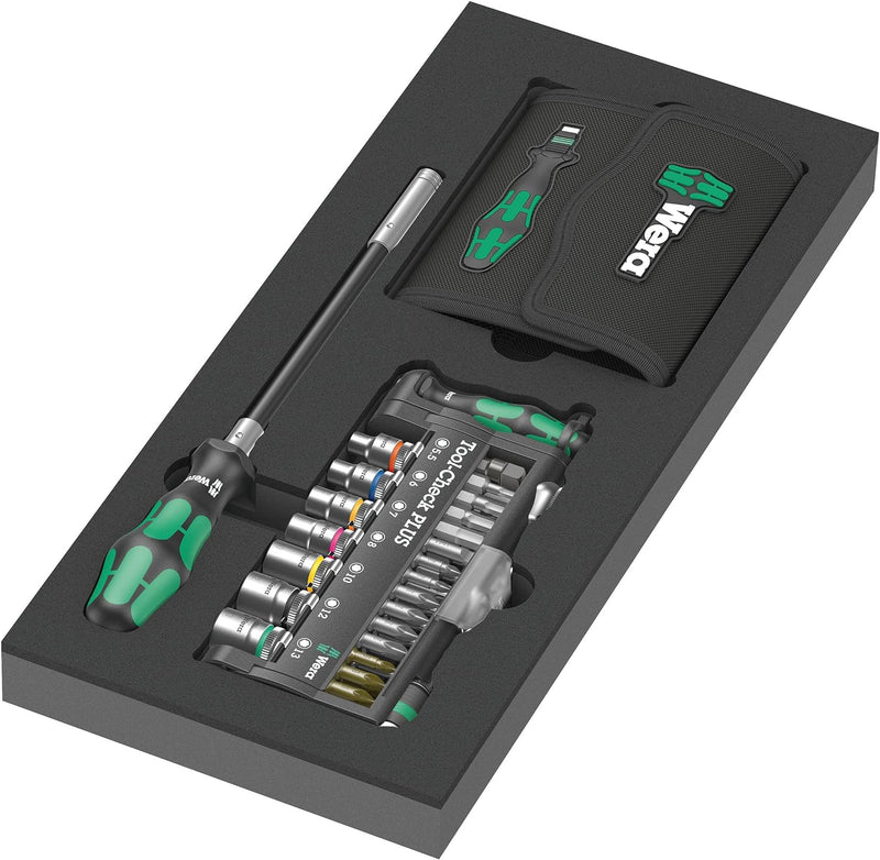 Wera 05150150001 9750 Schaumstoffeinlage, Kraftform Kompakt und Tool-Check PLUS Set 1, 57-teilig 975