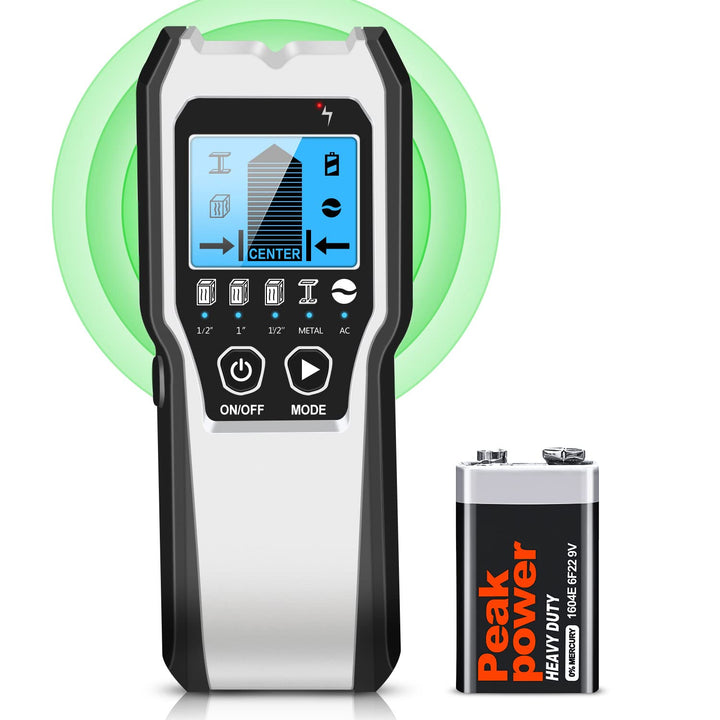 FOLAI Leitungssucher Ortungsgerät 5 in 1，verbesserter elektronischer Wandscanner mit HD-LCD-Display