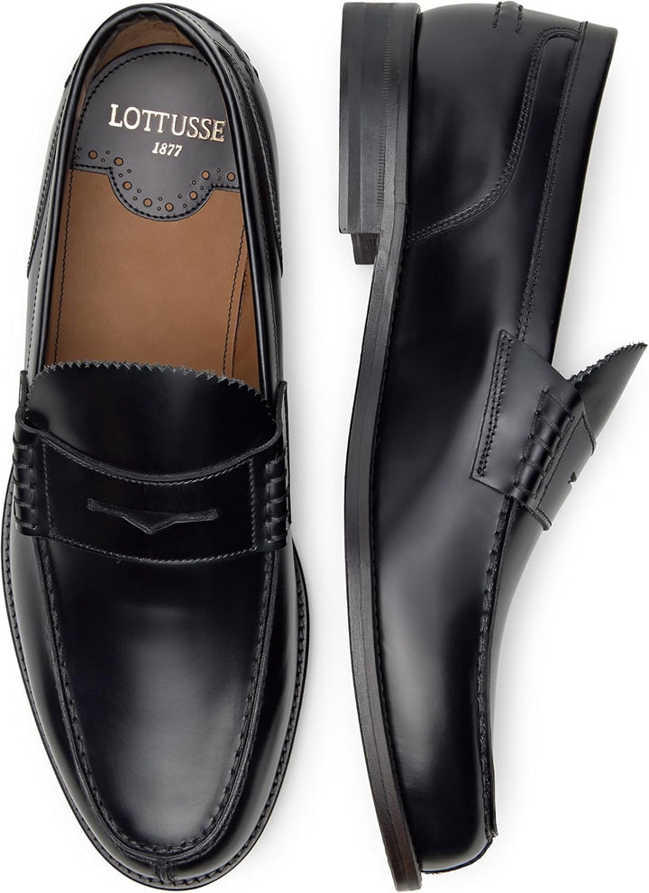 Lottusse Herren L6902 Mokassin 43.5 EU Schwarz Jocker Pelar Negro, 43.5 EU Schwarz Jocker Pelar Negr