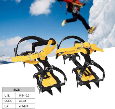 VGEBY Crampon Steigeisen Metallhaken An Kletterschuhe Anti-Rutsch Auf Schnee Oder EIS Extremsport