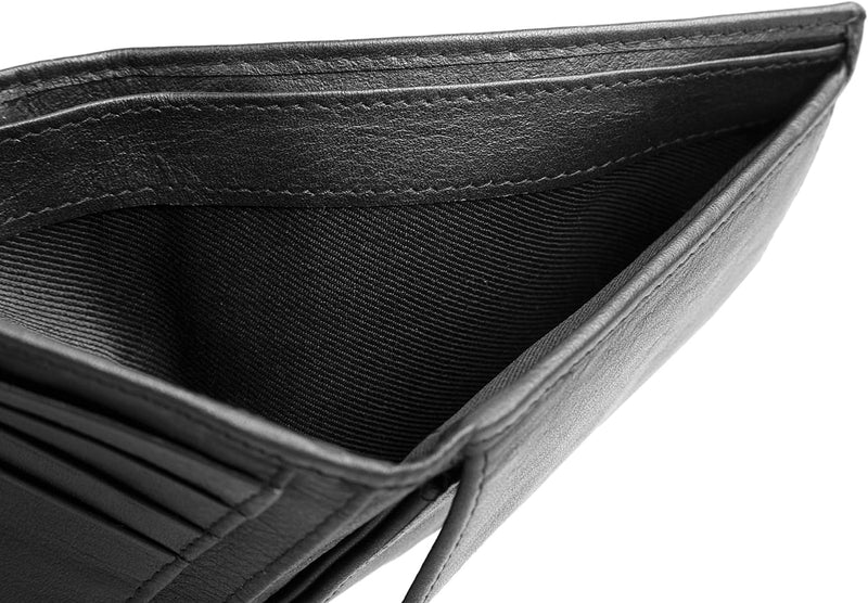 Chiemsee Geldbörse Echt Leder schwarz Herren - 020659, Schwarz