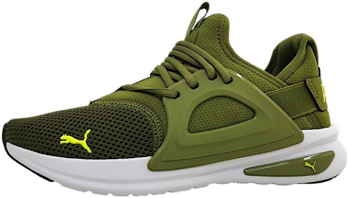 PUMA Herren Softride Fly Laufschuh 41 EU Olivgrün Electric Lime Weiss, 41 EU Olivgr&#xFC;n Electric