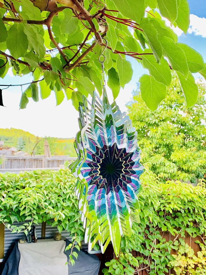 Dundee Deco W1010 Windspiel in Geschenkbox – 3D-Hängende Innen- und Aussendekoration – Mandala – Del