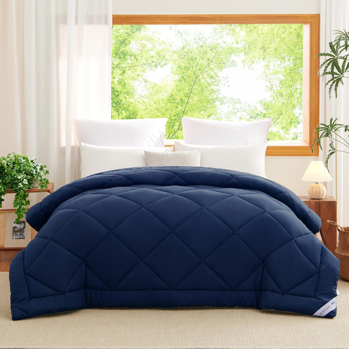 WAVVE Bettdecke 240x220 cm Ganzjahresdecke 4 Jahreszeiten, Steppdecke 300gsm Mikrofaser 220x240, Sup