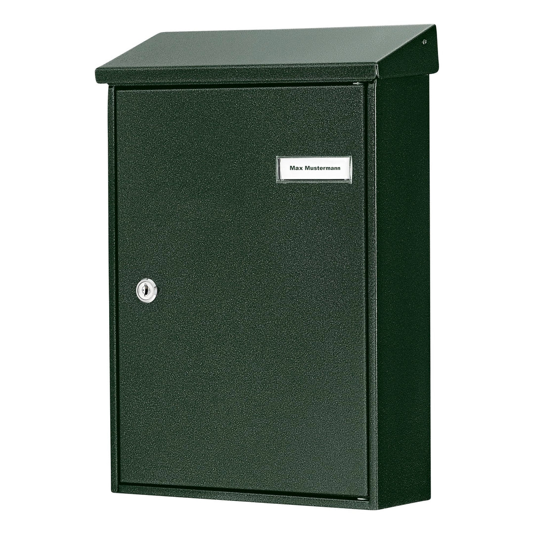 Burg-Wächter Briefkasten, A4 Einwurf-Format, Vollflächig verzinkt, Strukturlackiert, Letter 5832 GR,