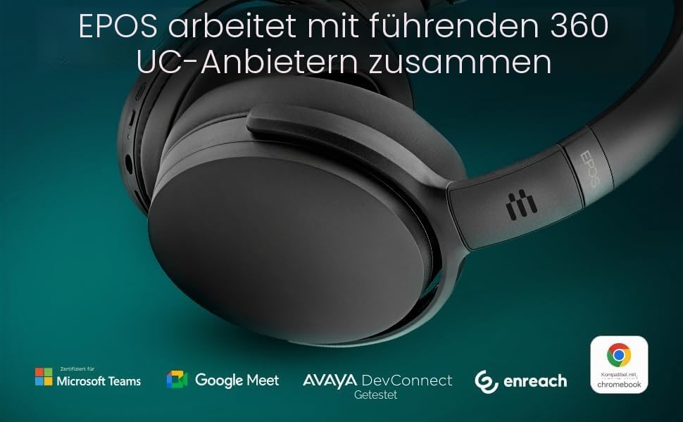 Adapt 360 Berufs-Headset - Aktive Geräuschunterdrückung, Multi-Geräte-Konnektivität, Microsoft Teams