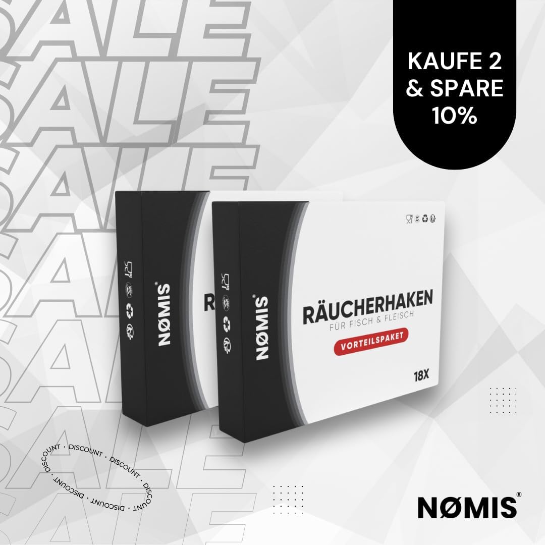 Räucherhaken Set | Fleischerhaken Edelstahl für Fisch und Fleisch | Edelstahl Räucherhaken Forelle,
