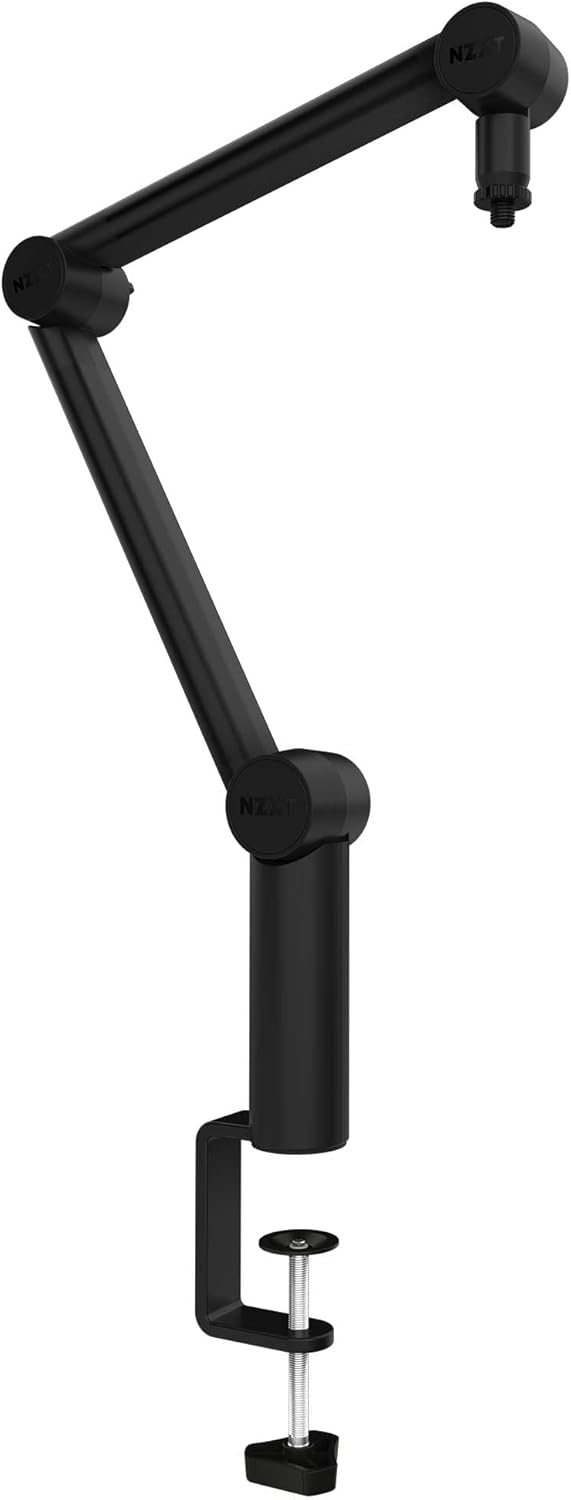 NZXT Boom Arm Mini - AP-BOOMS-B1 - Kleiner Mikrofon-Schwenkarm für Streaming, Content Creation, Podc
