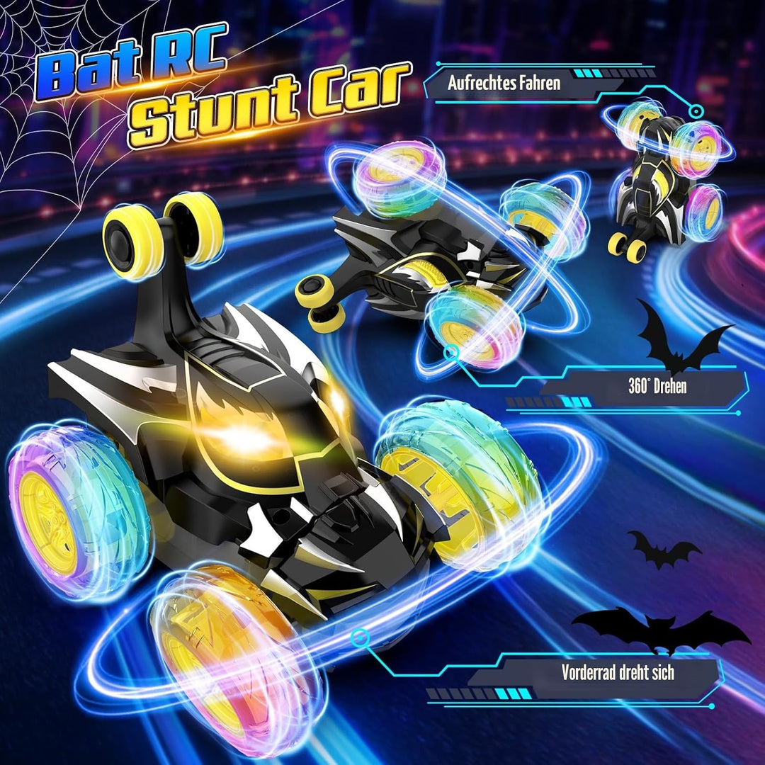 Ferngesteuertes Auto für Kinder 3 4 5 6 7 8 9 10 Jahre, 2,4 GHz Bat RC Autos mit Fernbedienung Monst