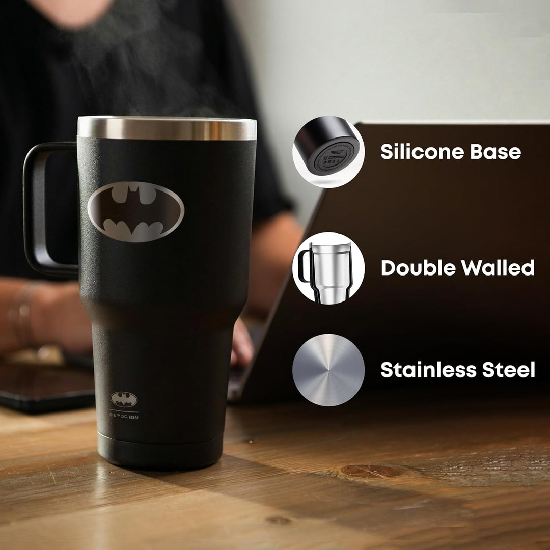 Smartshake Bohtal Nomad Becher mit Superman-Logo, 900 ml, hält Getränke 4 Stunden heiss und 8 Stunde