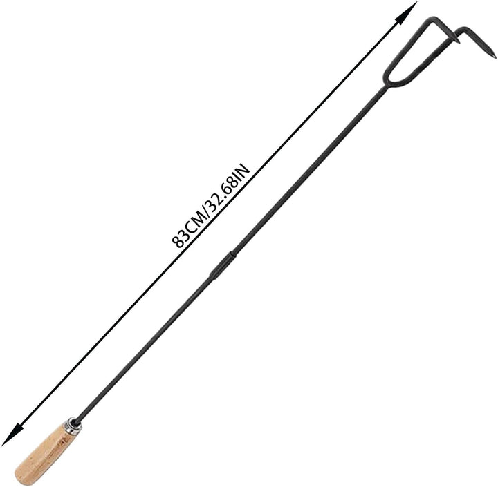 Generisch Kaminpoker, Feuerpoker im Freien,Robuster Feuerschalen-Poker - Kamin-Schürhaken, 84,8 cm l