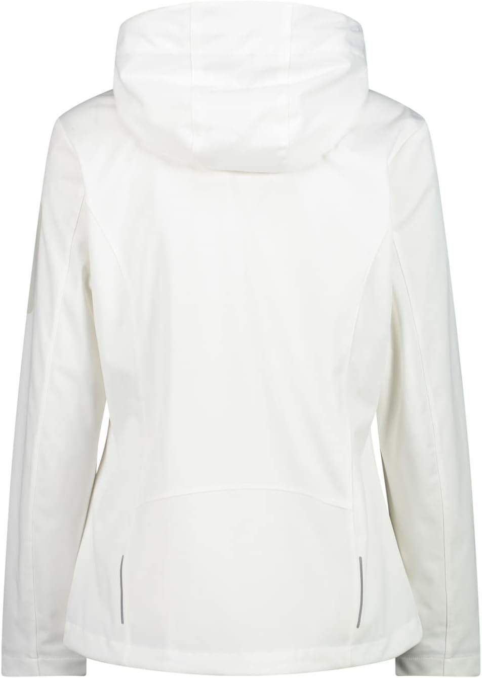 CMP Damen Light Softshell Jacke Softshelljacke Outdoorjacke XXS Bianco, XXS Bianco