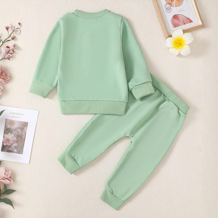 WYTbaby Baby Kleidung Mädchen Neugeborenes Outfits Langarm Pullover Sweatshirt Und Lange Hosen Daddy