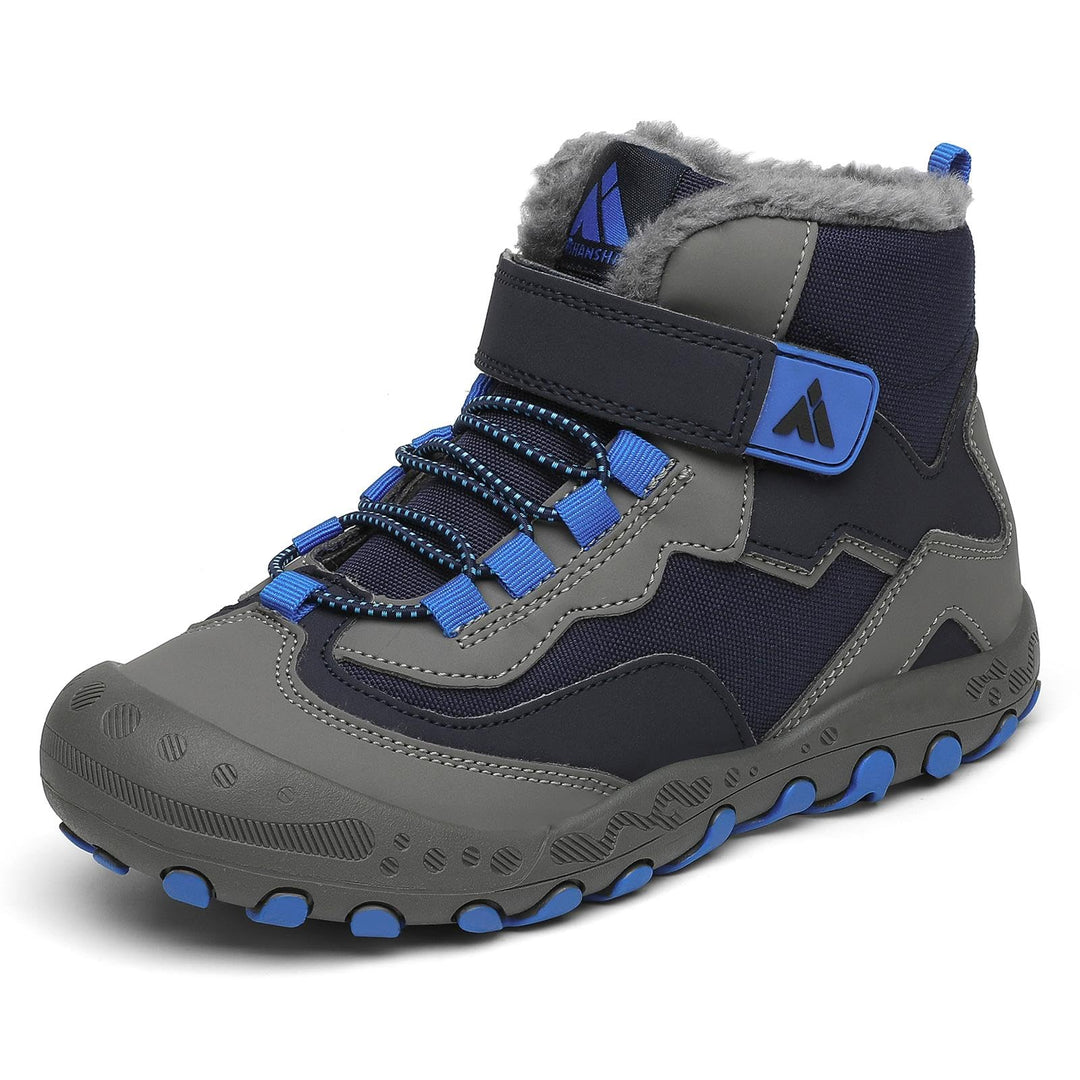 Mishansha Kinder Winterschuhe Warm Gefüttert Winterstiefel Jungen Mädchen Schneestiefel Outdoor Ruts