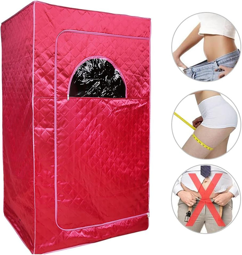 Tragbare Sauna Willowybe，Mini Dampfsauna für Zuhause，Einzel Portable Sauna Raum Kann Müdigkeit Linde