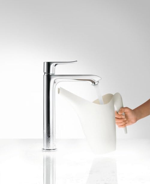 hansgrohe Wasserhahn Metris (Armatur mit Auslauf Höhe 200mm und Zugstangen-Ablaufgarnitur) Chrom Chr