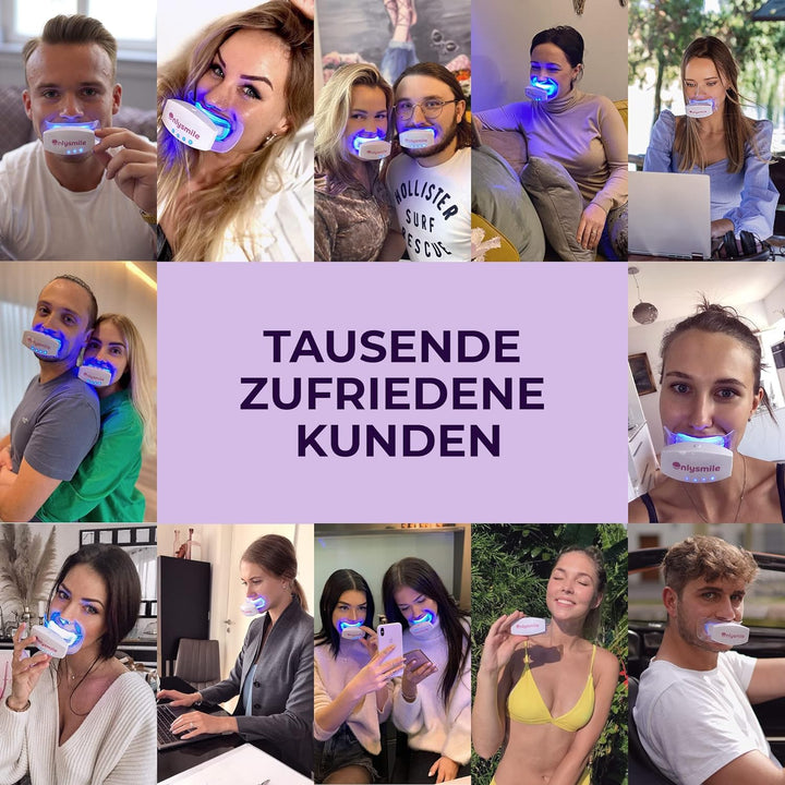 OnlySmile Doppelpack 2x Teeth Whitening Gel für weisse Zähne | Zahnaufhellung und Bleaching Gel mit