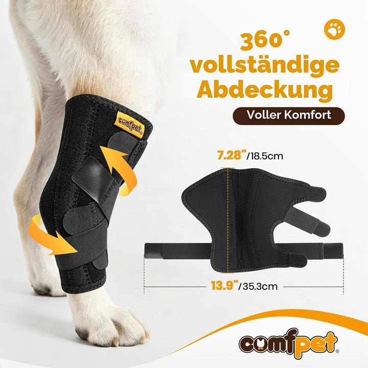 Hundehalsbandage für hintere Sprunggelenk, Hund Bein Unterstützung Wrap mit Metall-Streifen, Hinterb