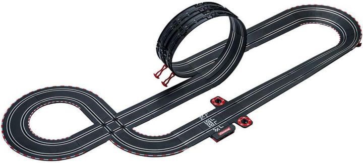 Carrera GO!!! GT Race Off Rennbahn-Set I Rennbahnen und lizensierte Slotcars | bis zu 2 Spieler | Fü