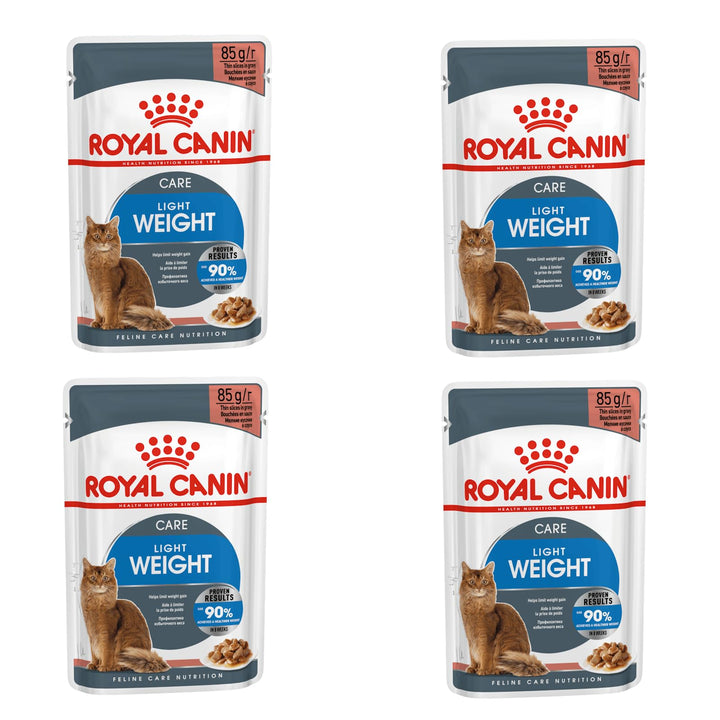 Royal Canin Light Weight Care Gravy | 4er Pack | 4 x 12 x 85 g | Nassfutter für Katzen | Zur Unterst
