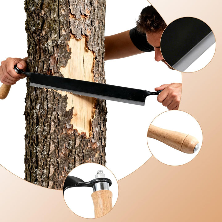 250 mm Zugmesser Reifmesser mit Hohe Schärfe: Ziehmesser Holz, Stossfestes Reifmesser, Patentiertes