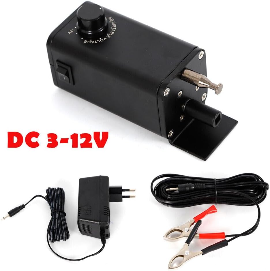 Elektrogrill Motor für BBQ Grill, 15W, 12V, Drehspiess, Tischgrill, Schwarz Metall