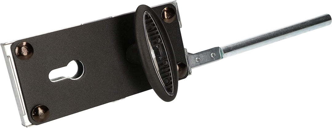 KOTARBAU® Garagenschloss mit Tortreibriegel 200mm für Garagentore oder als Zusatzschloss Silber