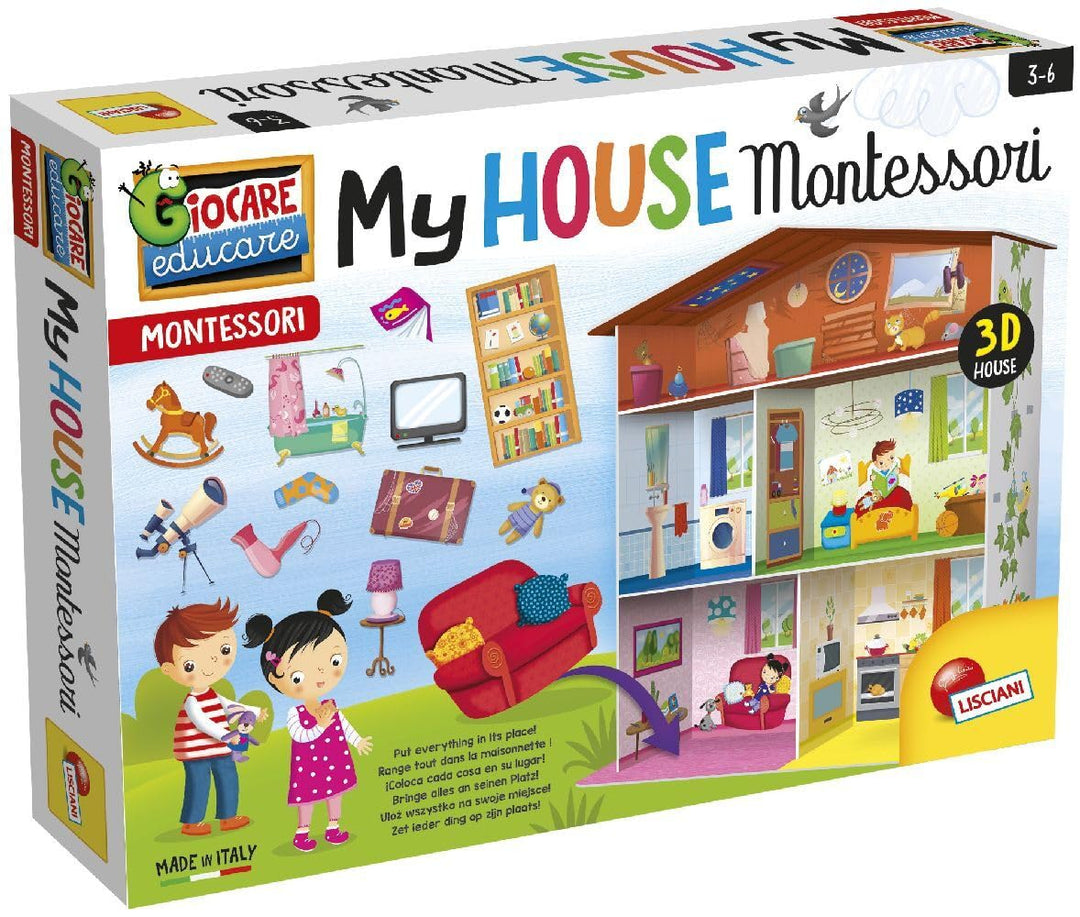 Lisciani - MONTESSORI Puzzle - Bildungsspiel für Kinder ab 3 Jahren - Fördert die kognitive, motoris