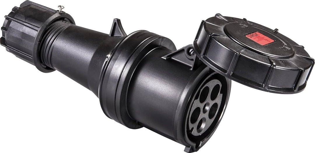 SIROX® CEE-Kupplung IP 67, 5-polig, 400 V, 6 h, schwarz Stromstärke 32 A, vernickelte Kontakte nein,