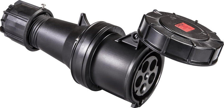 SIROX® CEE-Kupplung IP 67, 5-polig, 400 V, 6 h, schwarz Stromstärke 32 A, vernickelte Kontakte nein,