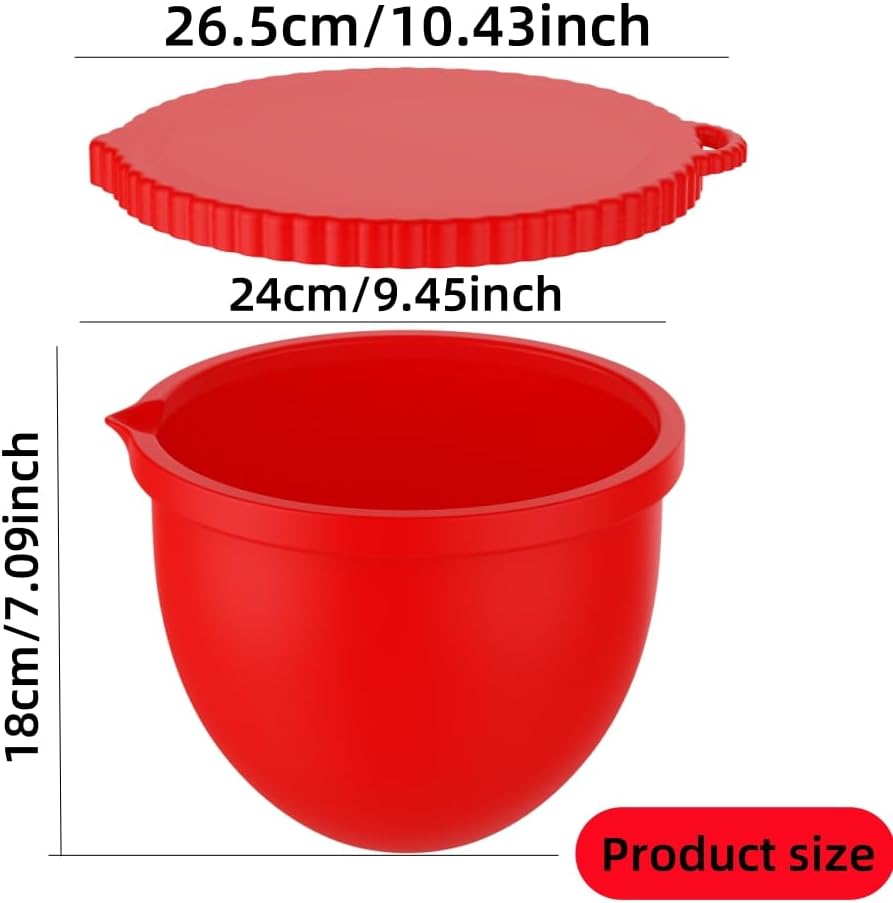 Aktualisierung Silikoneinsatz für KitchenAid 5L 600g mit Skala, Silikon-Einsätze für Küchenmaschinen