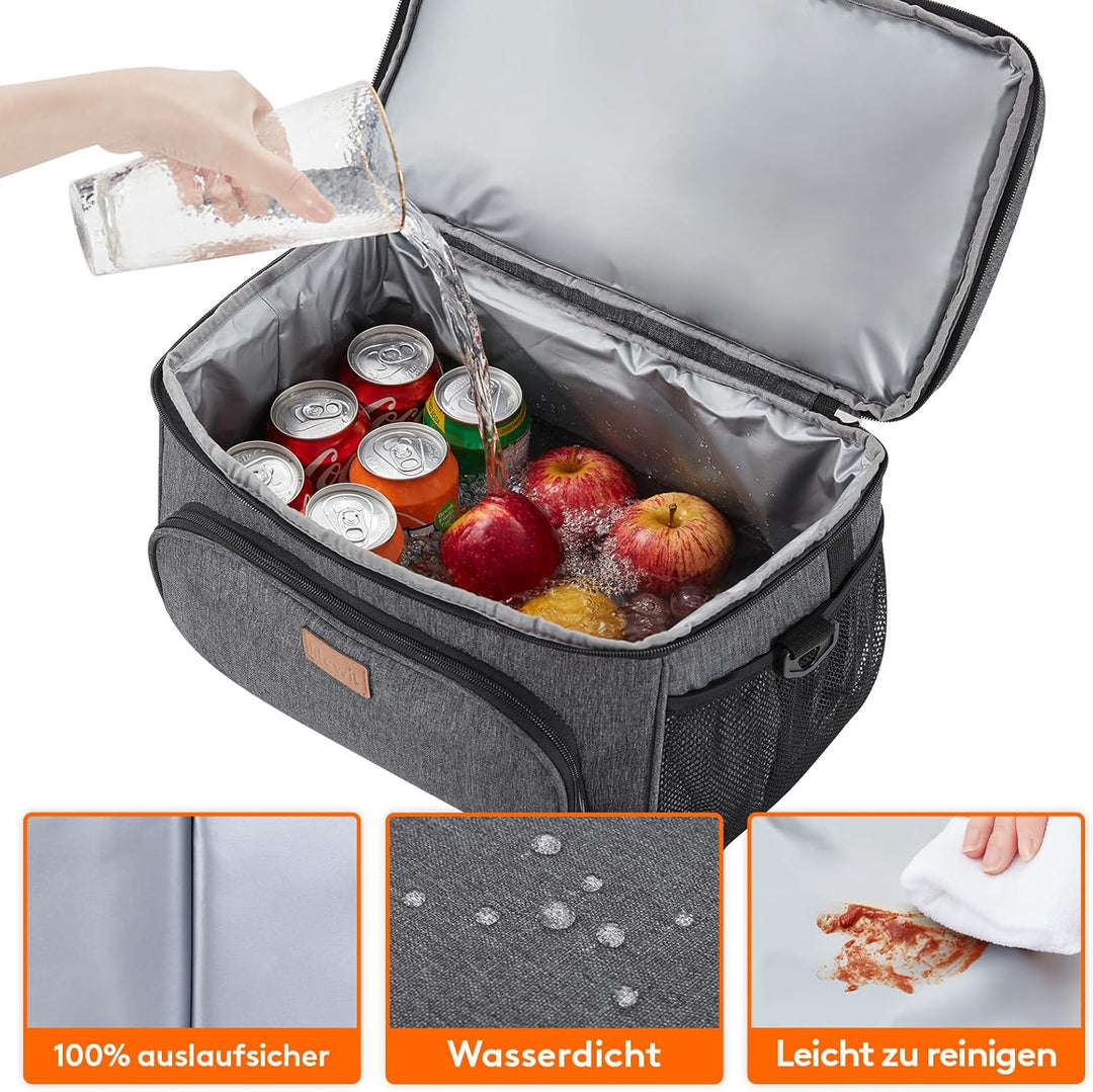 Lifewit Grosse Kühltasche 23L, Kühlbox Faltbar, Isolierte Lunch Tasche, Leichte, Tragbare Kühltasche