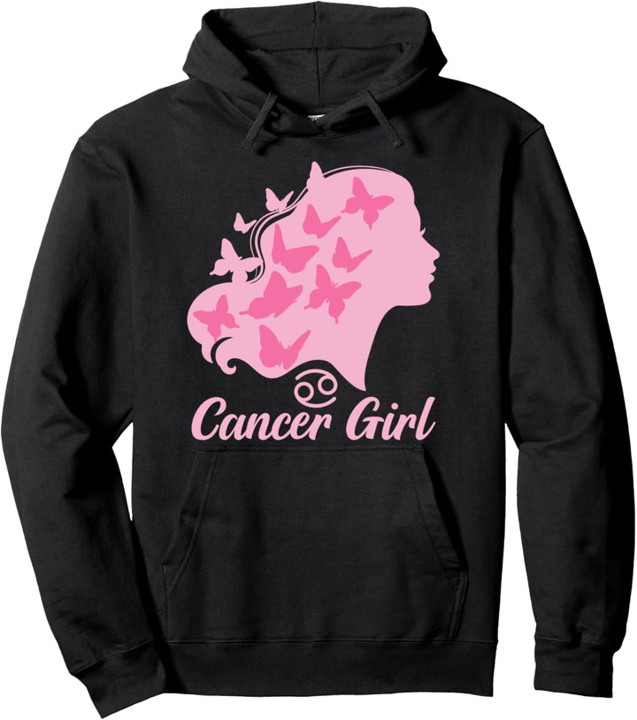 Krebs Mädchen niedlich Frauen Sternzeichen Symbol Astrologie Pullover Hoodie